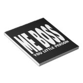 Fun Gifts for Bosses: Ik sla je kleine persoon ove Notitieblok (Schuin)
