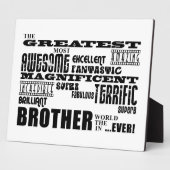 Fun Gifts for Brothers : Grootste broer Fotoplaat (Zijkant)
