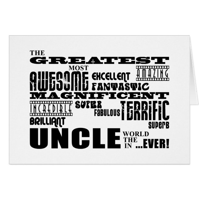 Fun Gifts for Uncles : Grootste oom (Voorkant Horizontaal)