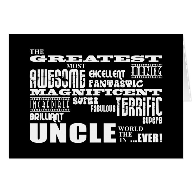 Fun Gifts for Uncles : Grootste oom (Voorkant Horizontaal)