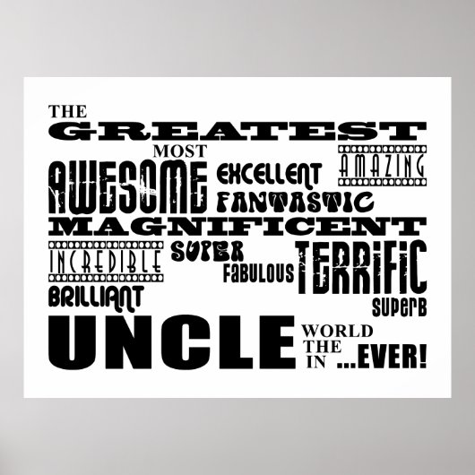 Fun Gifts for Uncles: Grootste oom Poster (Voorkant)