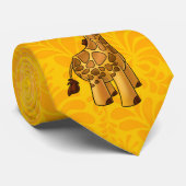 Fun GIRAFFE cartoon stropdas voor mannen (Opgerold)