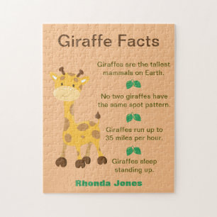 Fun Giraffe Facts Legpuzzel