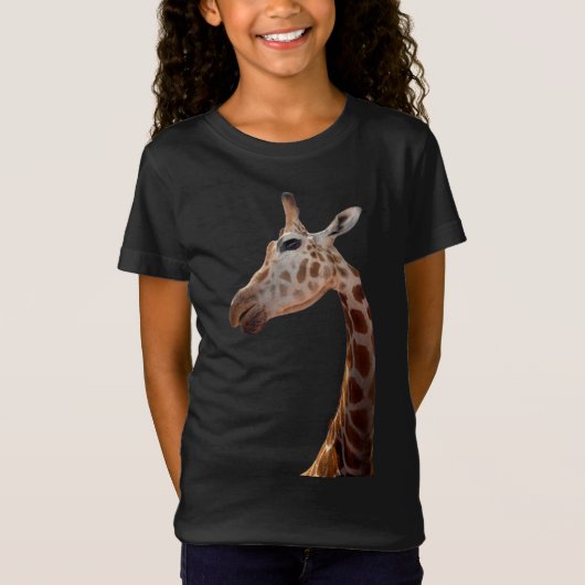 Fun Giraffe foto T-Shirt (Voorkant)