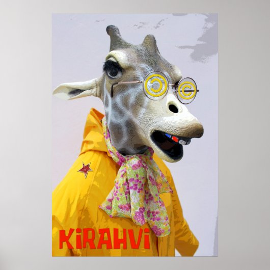Fun Giraffe Poster! Poster (Voorkant)