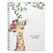 Fun Giraffe Teacher Gift Notitieboek (Voorkant)