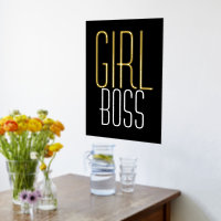 Fun Girl Boss Black Luxury Real Folie Prints