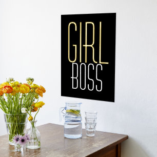 Fun Girl Boss Black Luxury Real Folie Prints