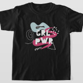 Fun "Girl Power" Filles T-shirt basique