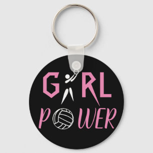 Fun Girl Power Netball Sleutelhanger