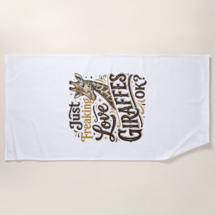 Fun Girlfriend Liefhebber Vintage Typografie Shirt Strandlaken