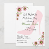 Fun Girl's Night Our Bachelorette Party Invitation (Devant / Derrière)