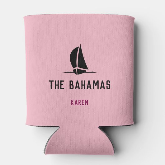 Fun Girls Trippin... Uw bestemming en naam Blikjeskoeler (Achterkant)