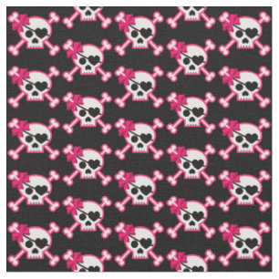 Fun Girly Skull Stof