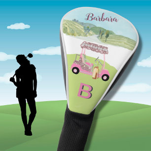 Fun Glam Golf Cart Schilderachtig, twee kleuren Golfheadcover