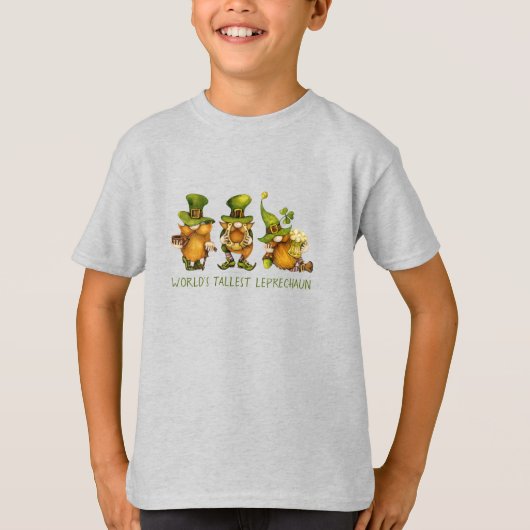 Fun Gnomes Tallest Leprechaun St Patrick's Day T-shirt (Voorkant)