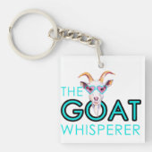 Fun Goat Lovers Crazy Goat Lady Sleutelhanger (Voorkant)