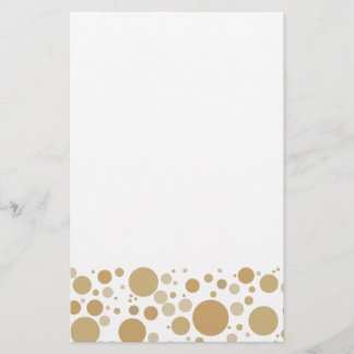 Fun Gold Champagne Bubbles Pattern Briefpapier