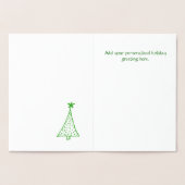 Fun Gold Foil Polka Dot Kerstmis Kaart (Binnen)