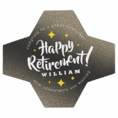 Fun Gold Glitter Stars Retirement New Adventures (Plat)