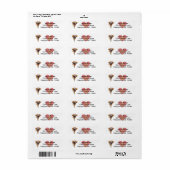 Fun Golden Retriever Return Address Label (Full Sheet)