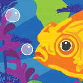 Fun Goldfish Aquarium Blank Kaart