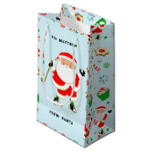 Fun Golf Christmas Petit sac cadeau (Devant Angle)