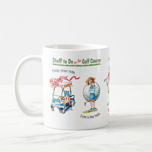 Fun Golf Course Stuff Mug (Gauche)