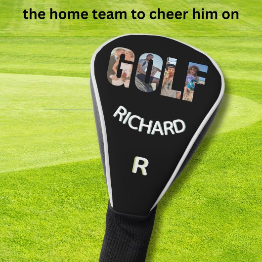 Fun Golf Fotobericht Monogram Naam Golfheadcover