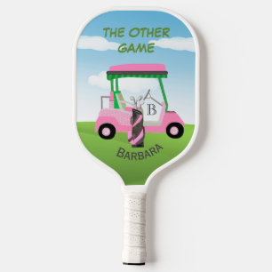 Fun Golf Gal ook Plays Pickleball Paddle