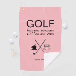 Fun Golf gebeurt op persoonlijke Golfhanddoek