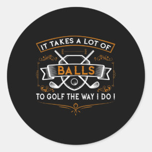 Fun Golf it Neemt Rasestige ideeën voor Golfer Ronde Sticker