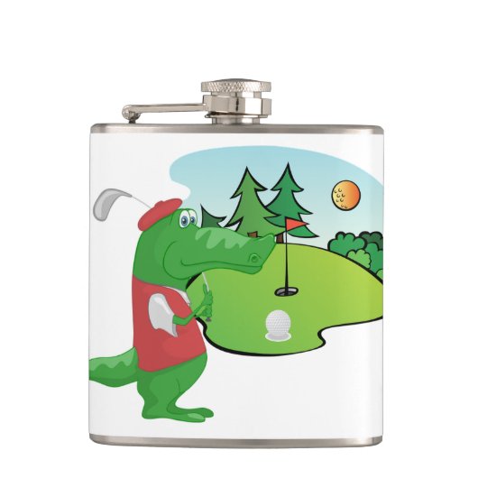 Fun Golf Vinyl Wrapped Kolf met Alligator Heupfles (Voorkant)