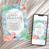 Fun Graduation Pool Party Invitation