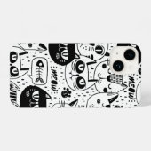 Fun Graphic Art Comic Book Cats Kittens iPhone Hoesje (Achterkant horizontaal)