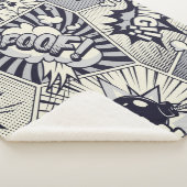 Fun Graphic Art Comic Book Speech Balloons Gezegde Sherpa Deken (3/4)