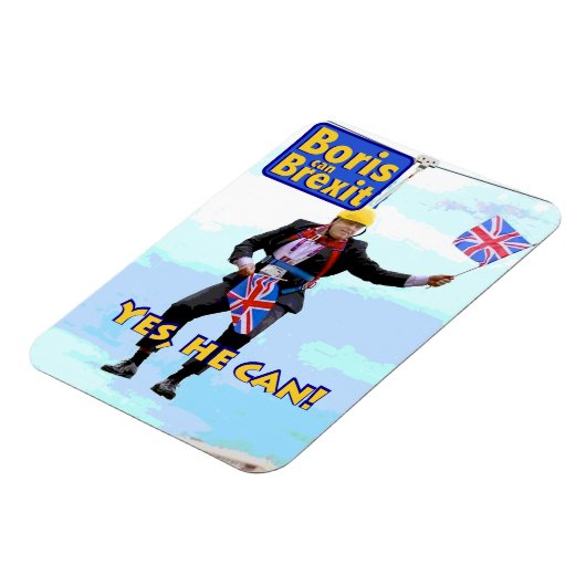Fun graphic Boris Johnson Brexit van Europa afbeel Magneet (Linkerzijde)