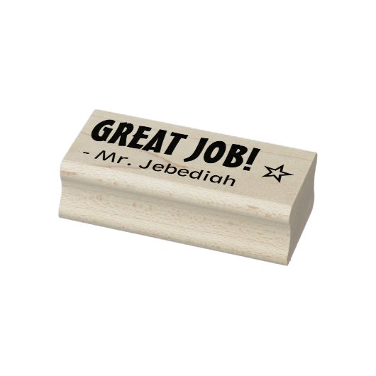 Fun "GREAT JOB!" Commendement Rubber Stamp Rubberstempel (Stempel)