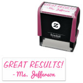 Fun "GREAT RESULTATEN!" + Rubber Stempel voor educ (In situ)