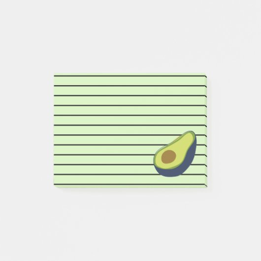 Fun Green Avocado Post-it® Notes (Voorkant)