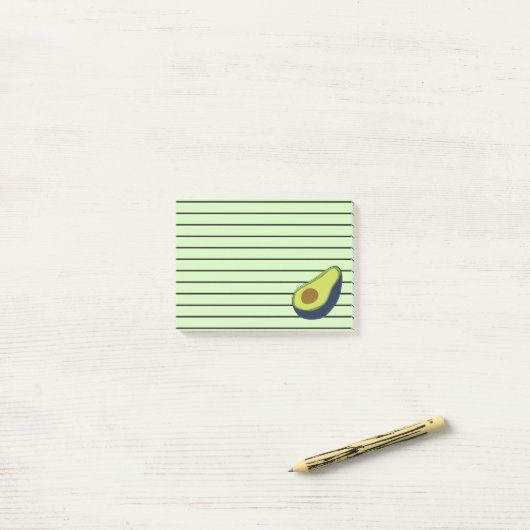 Fun Green Avocado Post-it® Notes (Op bureau)