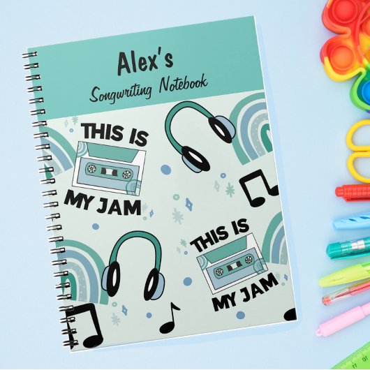 Fun Green Boys Songwrite Notitieboek