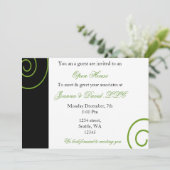 Fun Green Corporate party Invitation (Debout devant)