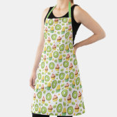 Fun Green Donuts and Cupcakes Pattern Schort (Insitu)