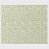 Fun Green Tiger Stripe Pattern Cadeaupapier (Vlak)