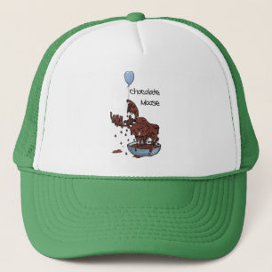 Fun Green Trucker Hat, Chocolate Moose Trucker Pet