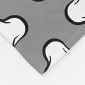 Fun Grey and White Botten Pattern Dog Blanket Fleece Deken (Hoek)