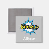 Fun Grey Boom stripboek thema Magneet (Voorkant / Achterkant)