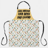 Fun GRILL MASTER TOOL BAAS PAP LEGENDE Schort (Voorkant)