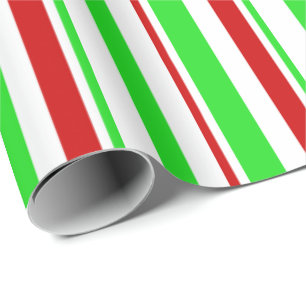 Fun groen, wit, rood, met Kerstmis geïnspireerd pa Cadeaupapier